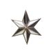 28 cm silver star mirror