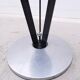 Set of 4 stools Model "Dry Martin" by Pedro Miralles for Akaba in metal and leather, 1980
