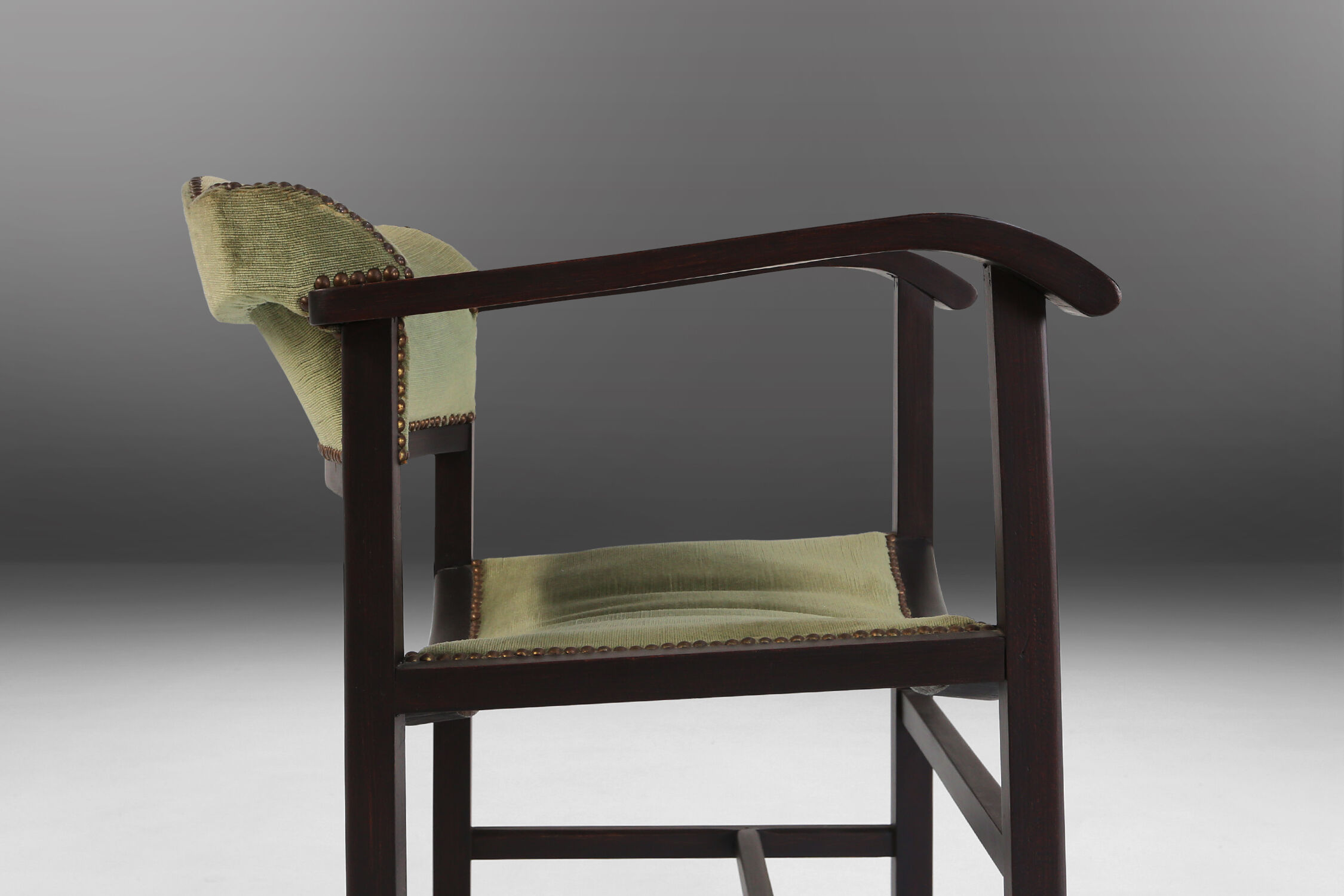 Art deco armchair in black and green ca.1930