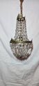 Small balloon chandelier with crystal pendants, Napoleon III style -