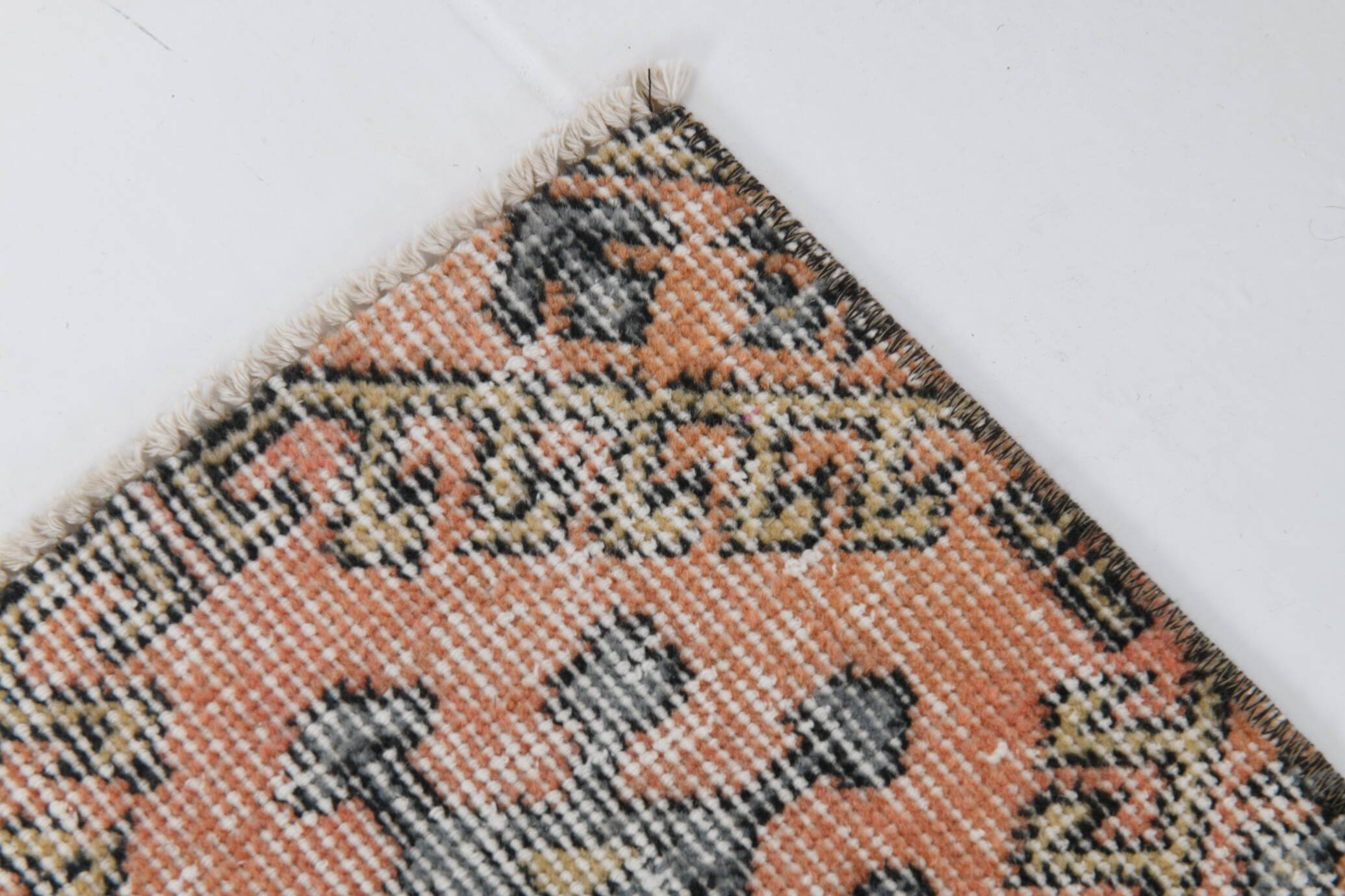 7x10 Pumpink Orange & Black Persian Rug, 208x316Cm