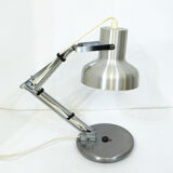 Chrome articulated office lamp