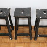 Black oak stool 460mm