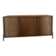 Sideboard made from recycled teak and metal legs