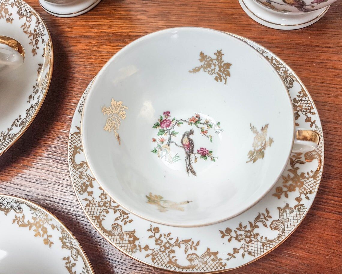 Limoges porcelain tea service