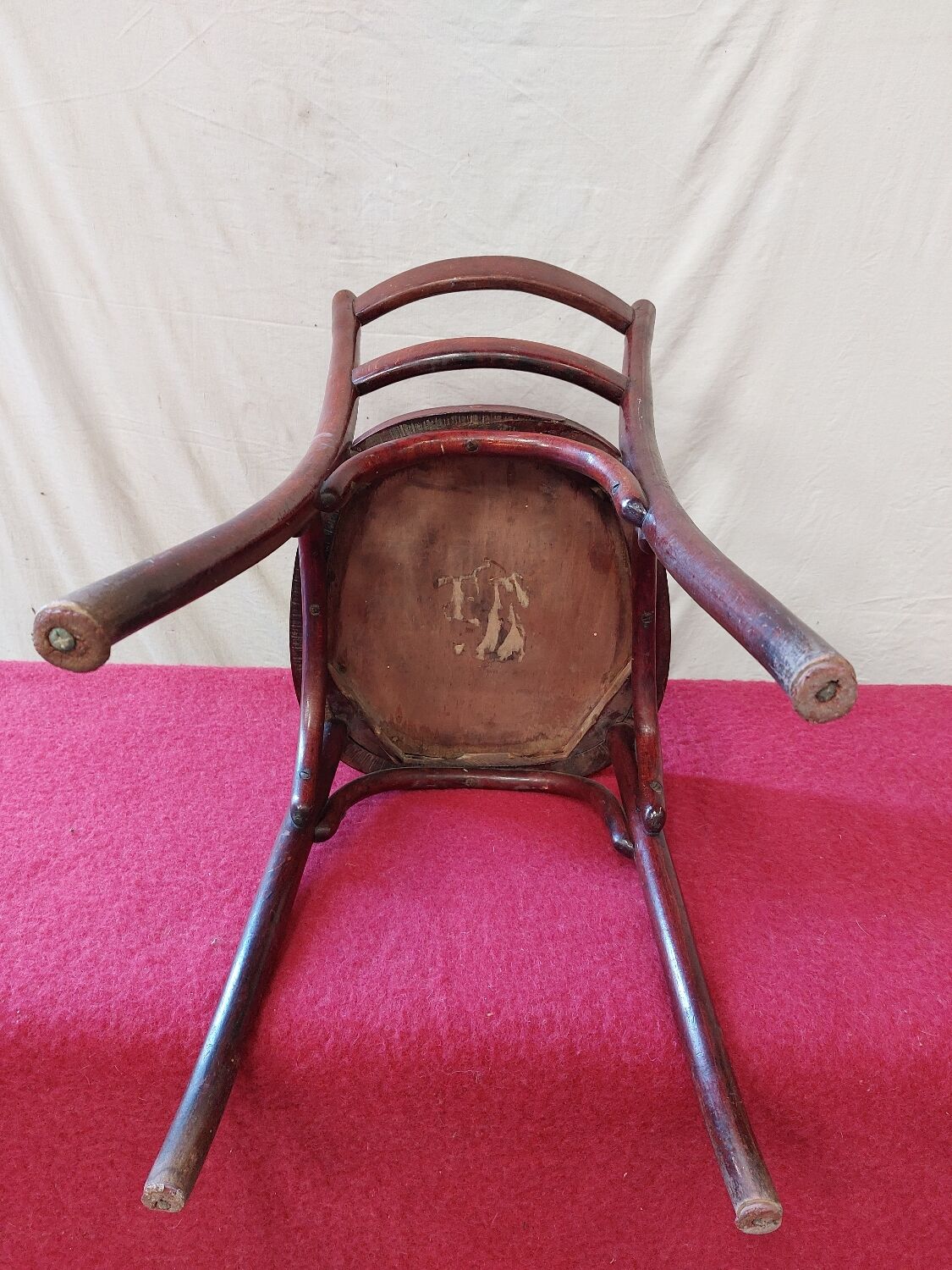 Vintage wooden bistro chair