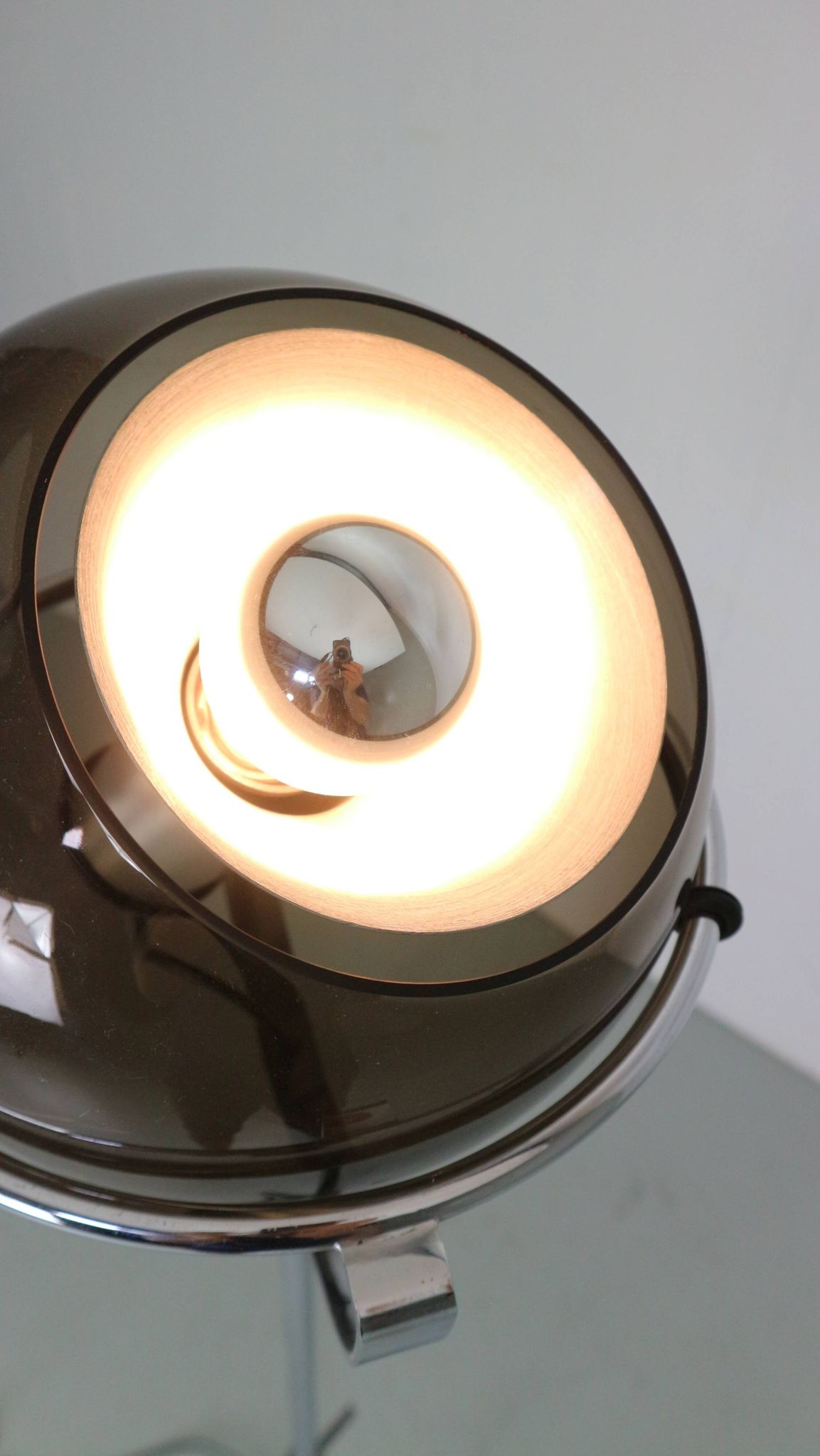 Glass floorlamp "Globe 2000" by F. Ligtelijn for RAAK Amsterdam, 1960