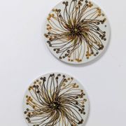 Set of 2 Royal Copenhagen trivets, Denmark, 1970s