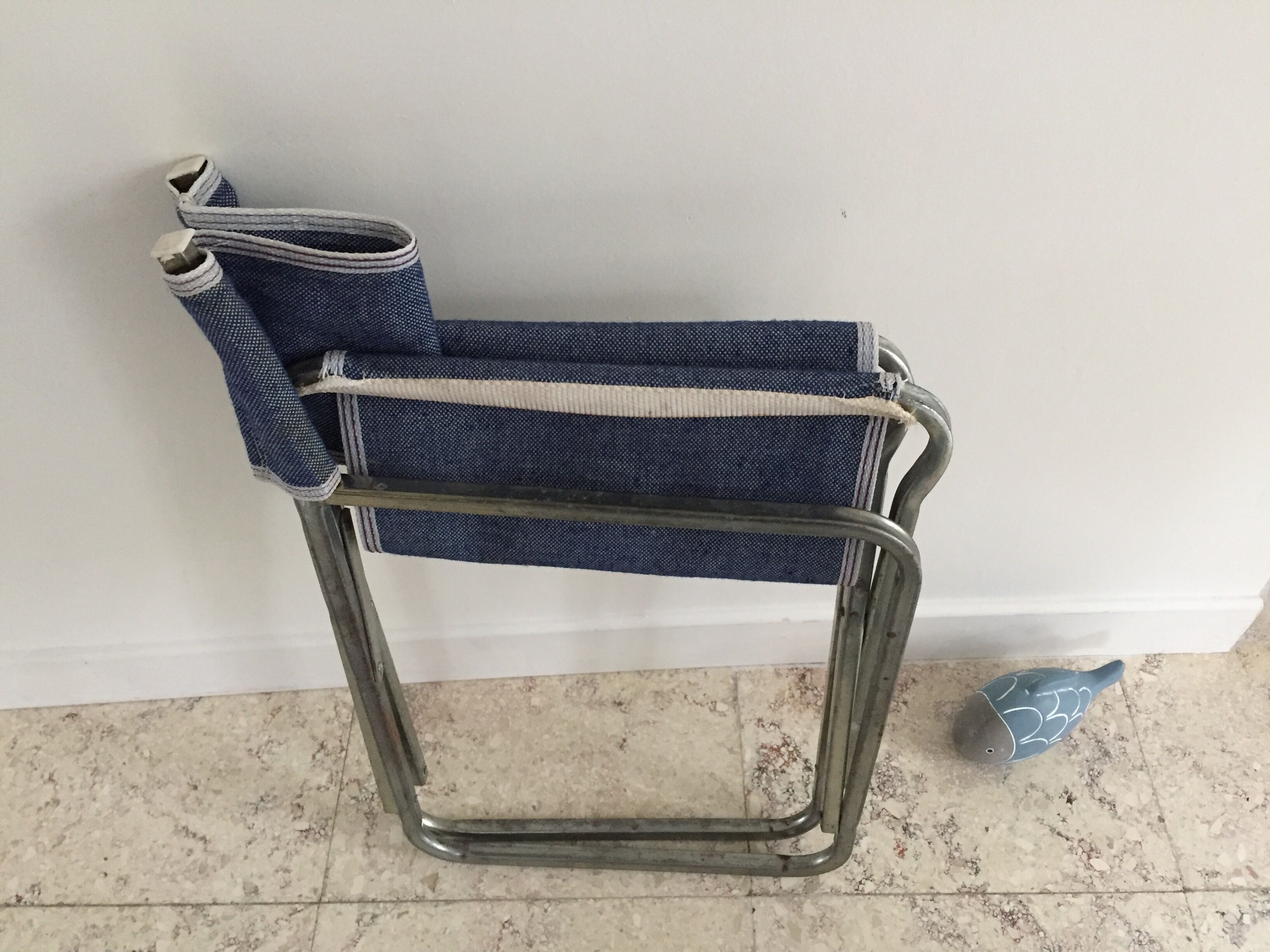 Vintage folding armchair for children