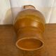 Antique strehla ceramic pitcher brown beige white interior vintage