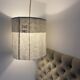 Old linen lampshade with monogram and fern by Henri Matisse