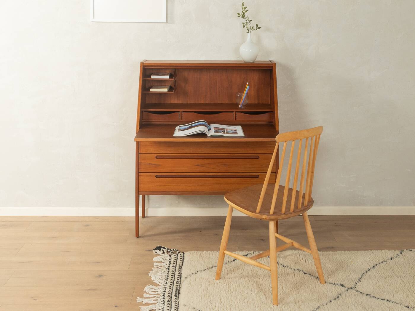 HJN Møbler secretary by Nils Jonsson (1960s, teak, restored)