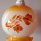 Suspension in opaline globe floral 70s