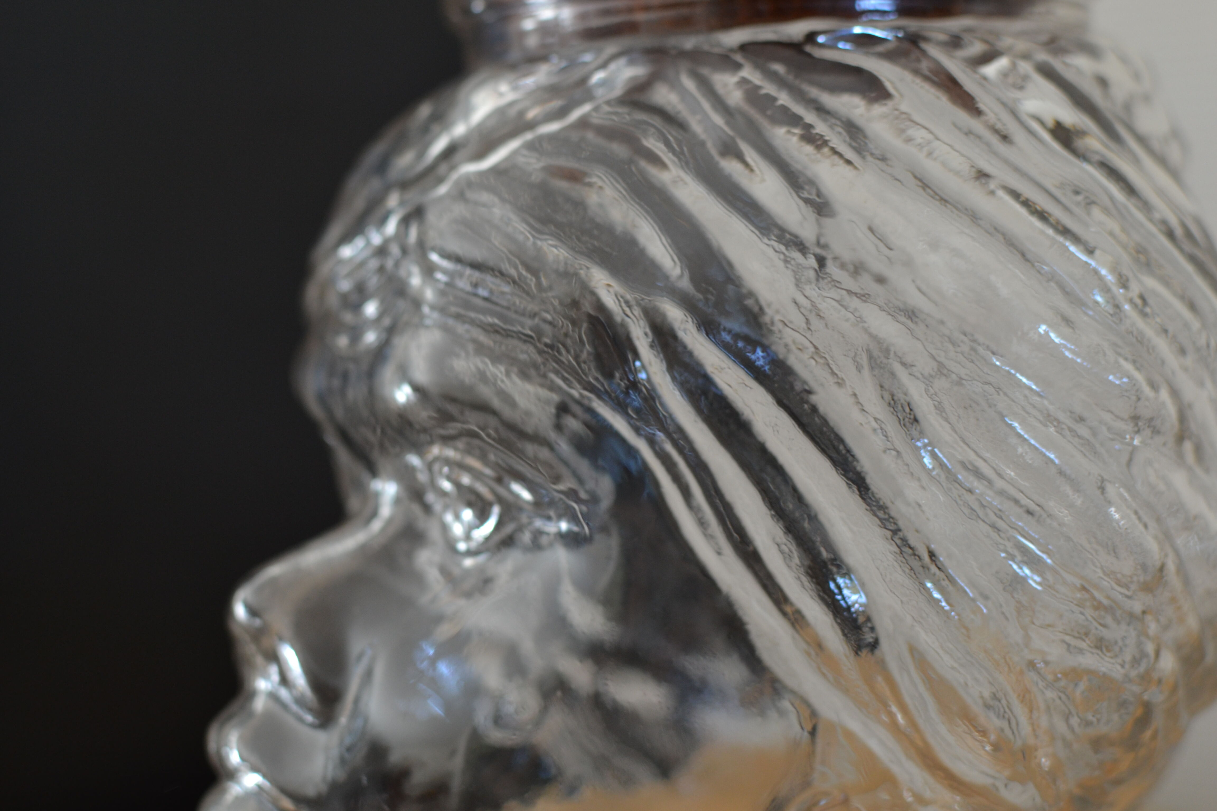 Moorish head candy pot