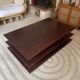 Dark wood coffee table David Lange