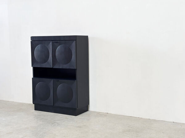 Cabinet de bar belge brutaliste des années 1970