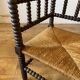 Beaded wood corner or corner armchair