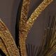 Large wall sculpture in the shape of a tree needle in brass by Curtis Jeré, mid-century modern.