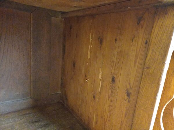 Comptoir de magasin en chêne massif