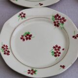 Set of 6 ceramic dessert plates