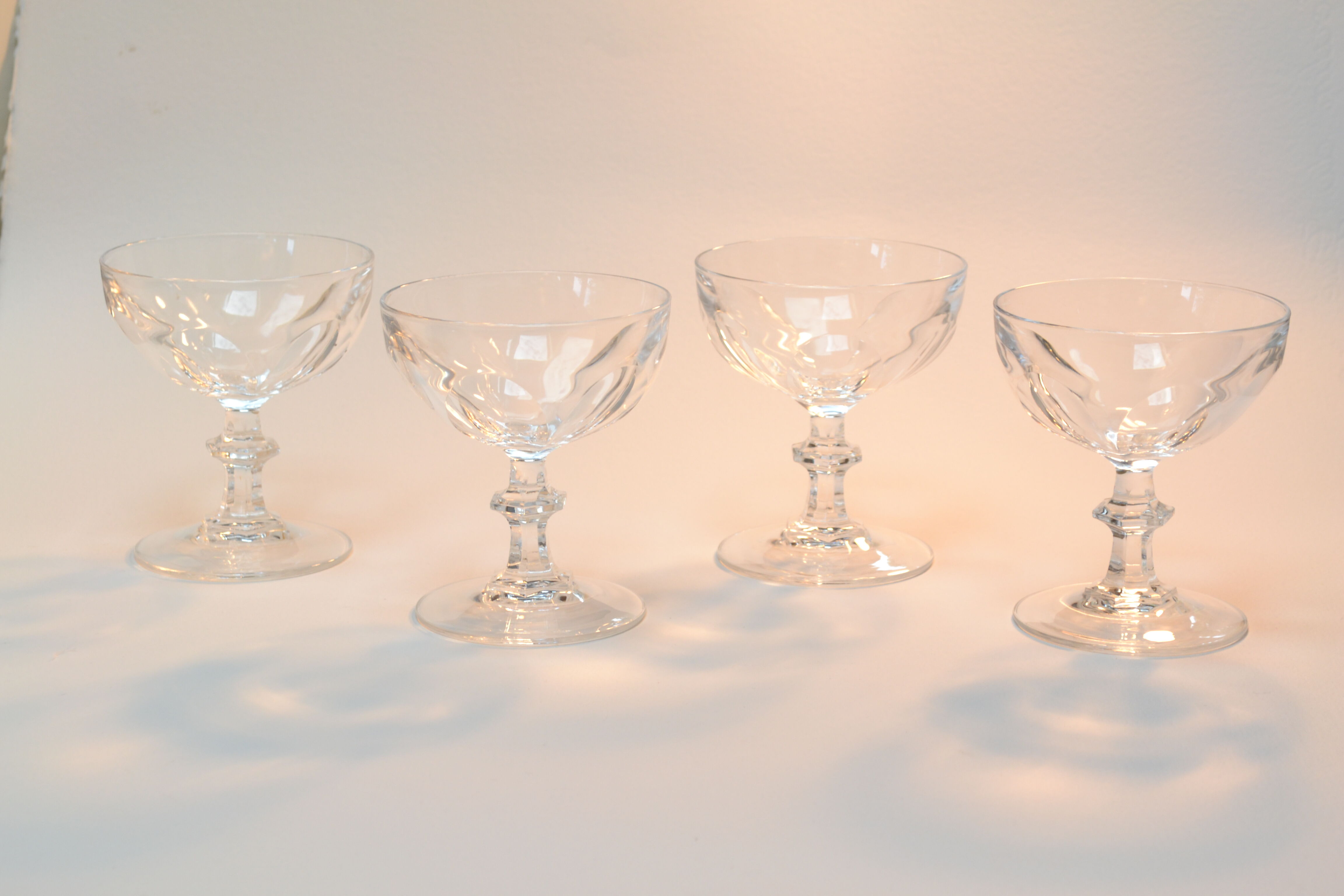 Champagne Crystal Art Deco cuts