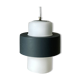 Suspension Philips par Louis Kalff en opaline et metal. 1960