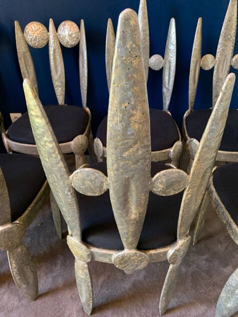 suite of eight chairs