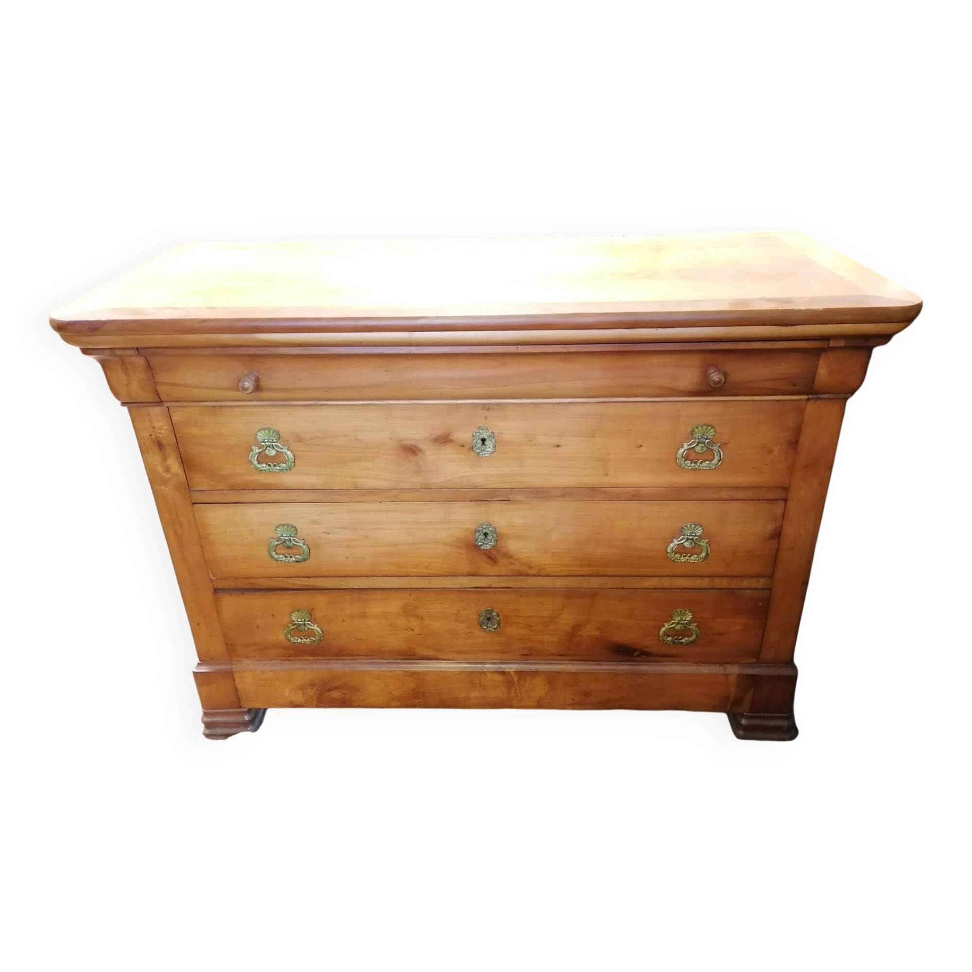 Louis Phillipe style 4-drawer chest of drawers