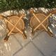 Vintage bamboo chairs and caning
