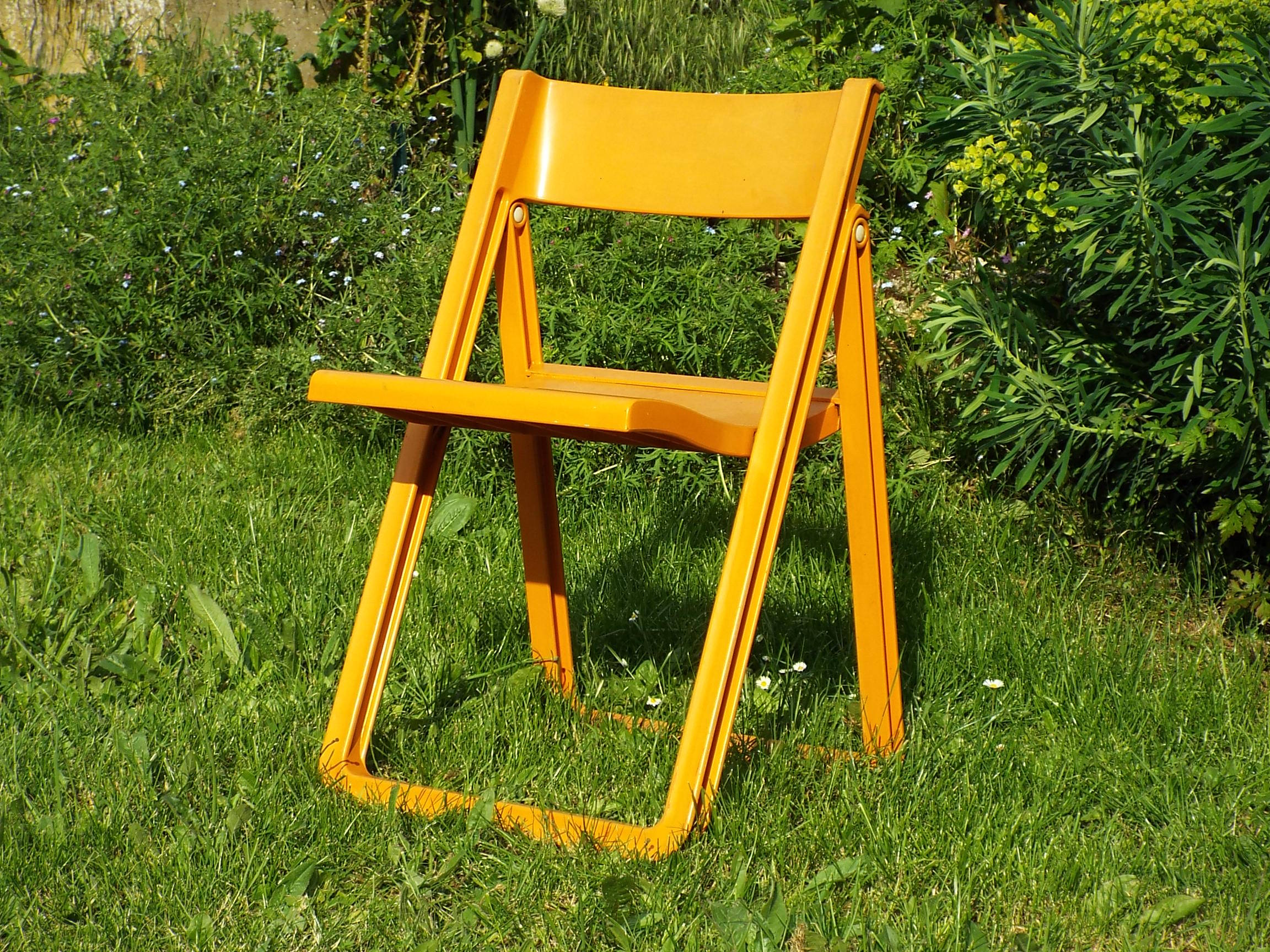 4 folding chairs Allibert 70s