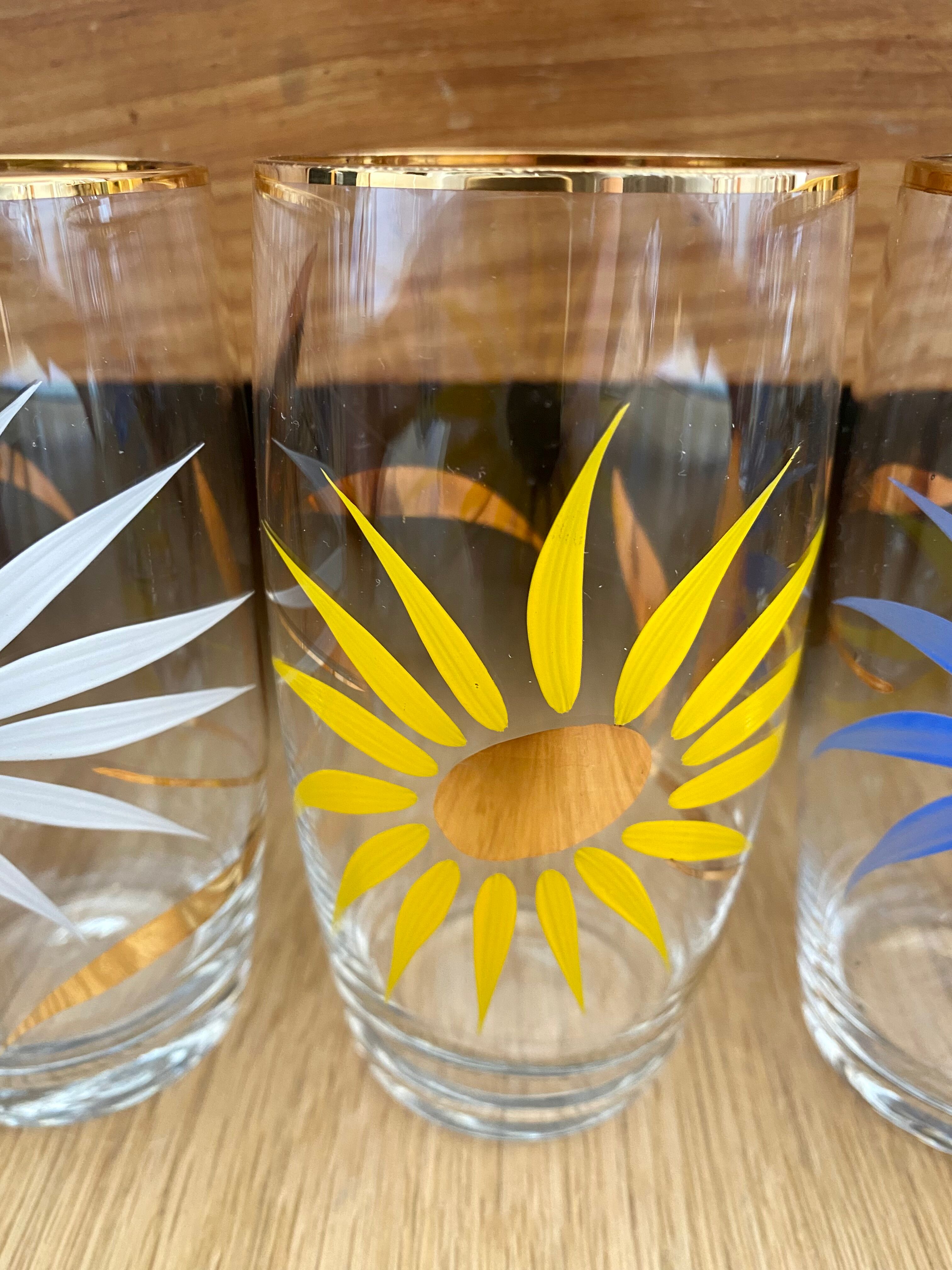 Service à eau ou orangeade vintage 6 verres et carafe