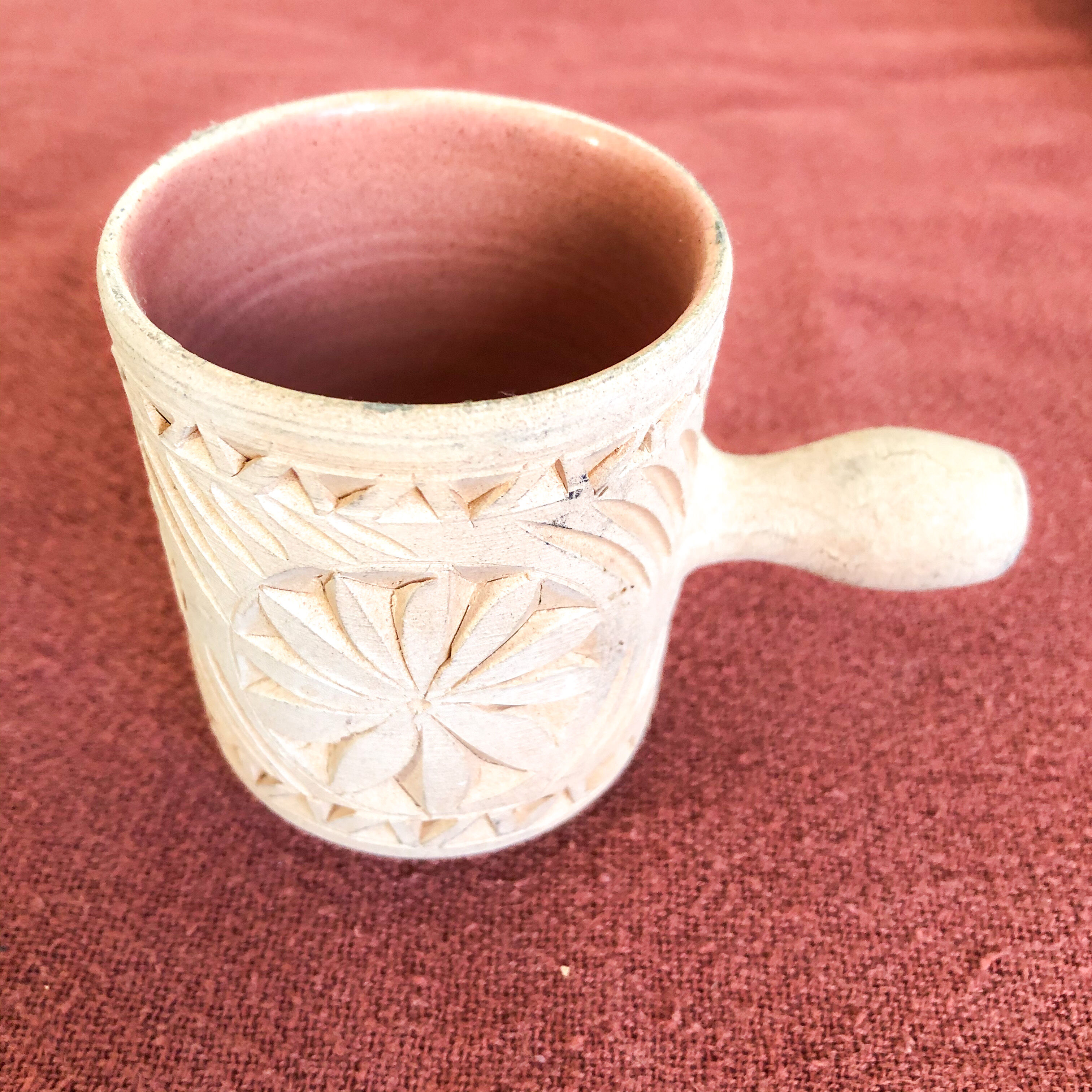 Oriental terracotta tea service