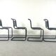 Série de 4 chaises dans le style  S33 de Mart Stam - 1960s