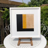 Set de 4 peintures abstraites