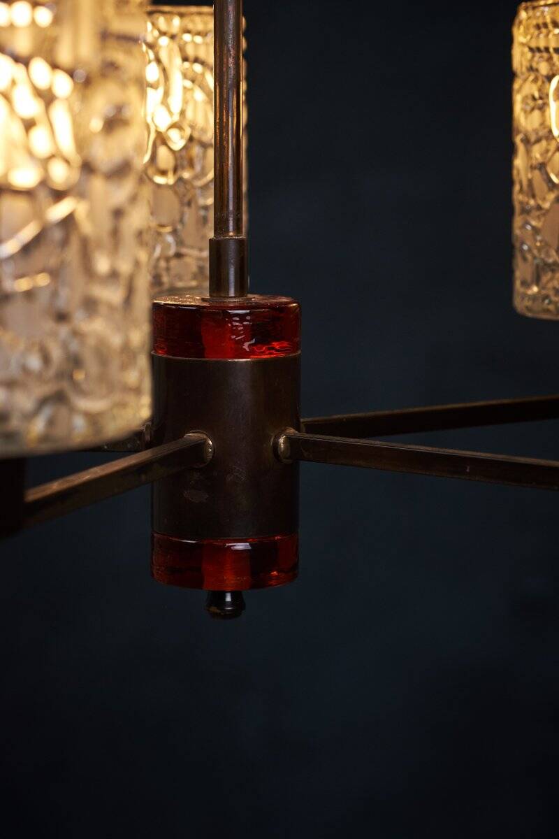 Lustre by Carl Fagerlund for Orrefors, 1950s