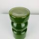 Green glass vase in Scandinavian style