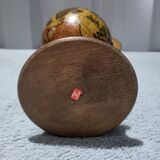 Authentic antique vintage musical globe in wood