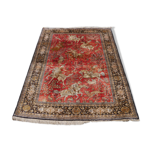 Tapis persan fait main en soie