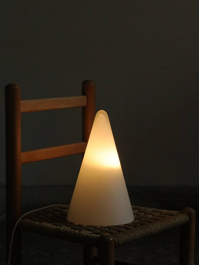 Teepee glass lamp (1980s)