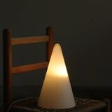 Lampe Teepee en verre (1980s)