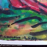 Pierre Lacroux (1909-1993) Gouache on paper 24 x 32 cm dated 1989 -(285)