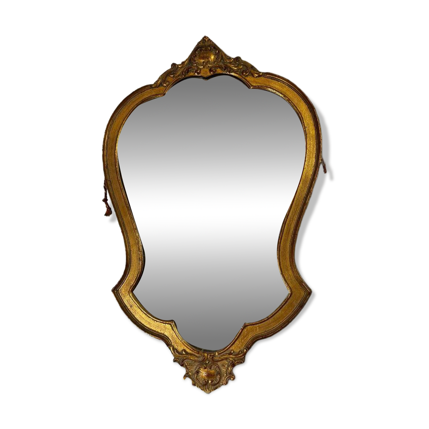 Vintage gold baroque mirror / wall mirror