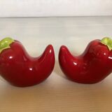 Salt and pepper red chilies