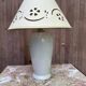 Vintage white ceramic table lamp