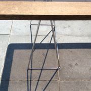 Table basse et haute tréteaux