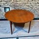 Teak table, vintage Scandinavian style from the 1960s, with hidden extension