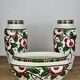 Art Deco - Lunéville mantelpiece set with vases and planter
