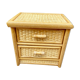 Coffre à bijoux commode en rotin