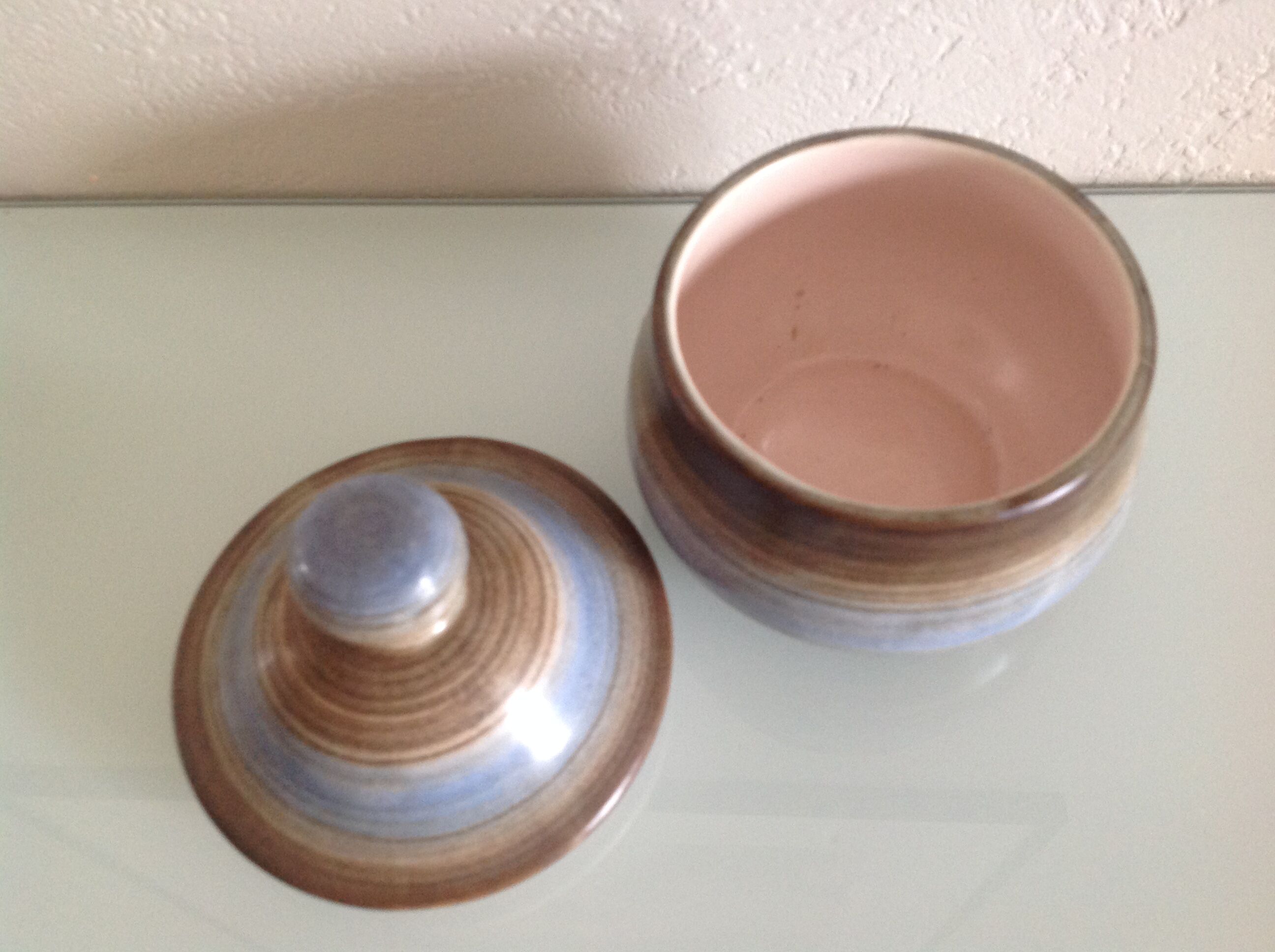 Longchamp earthenware pot from the 60s and 70s