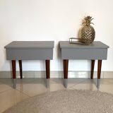 Pair of vintage bedsides